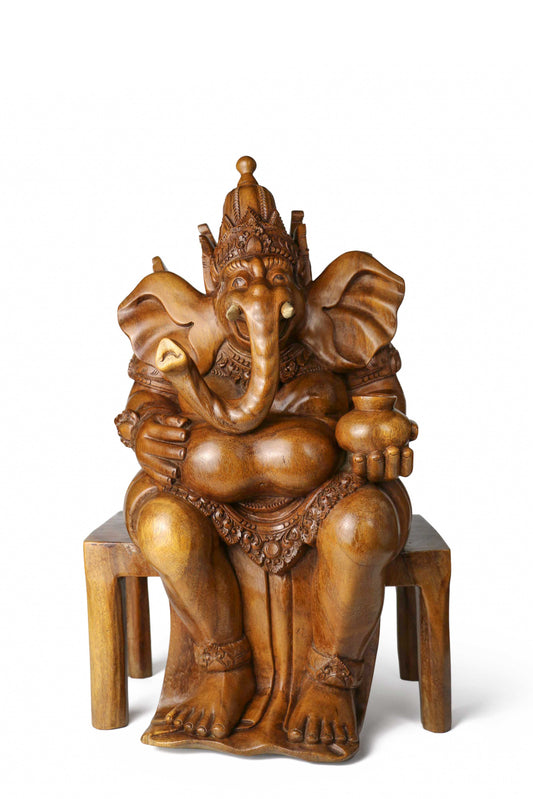 Ganesha Sitting on a Bench