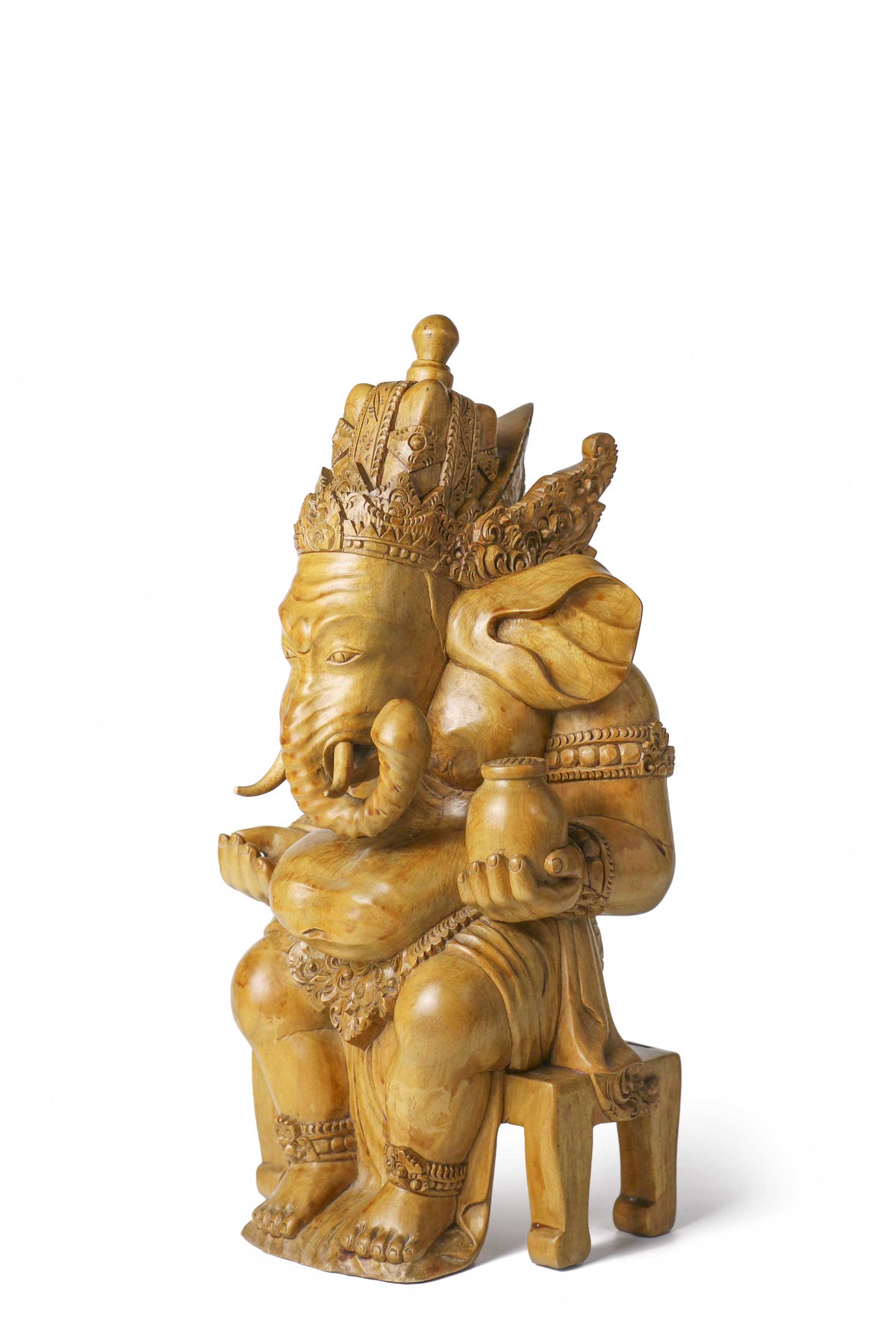 Ganesha Sitting On A Bench