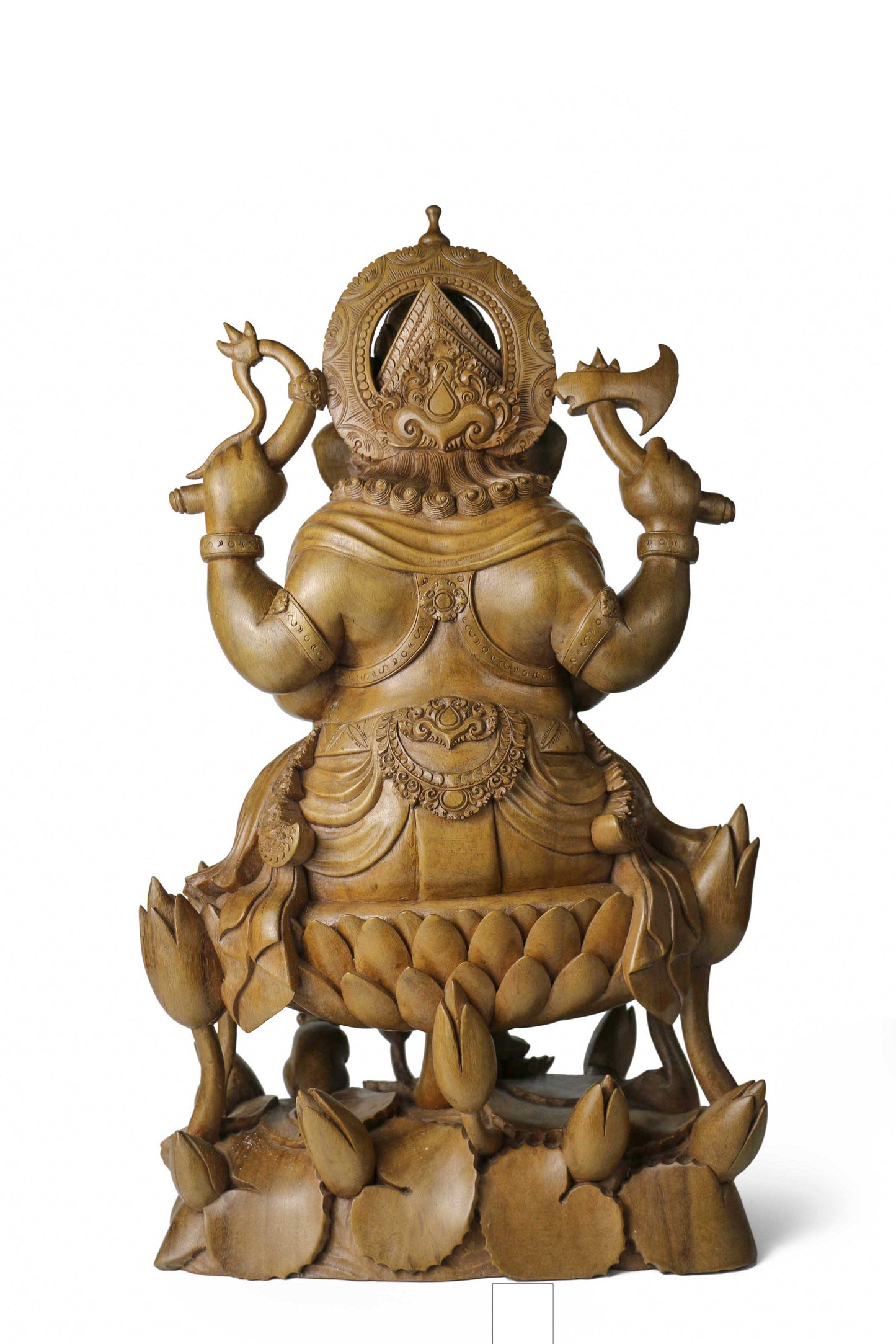 Ganesha Sitting on Lotus with Mouse