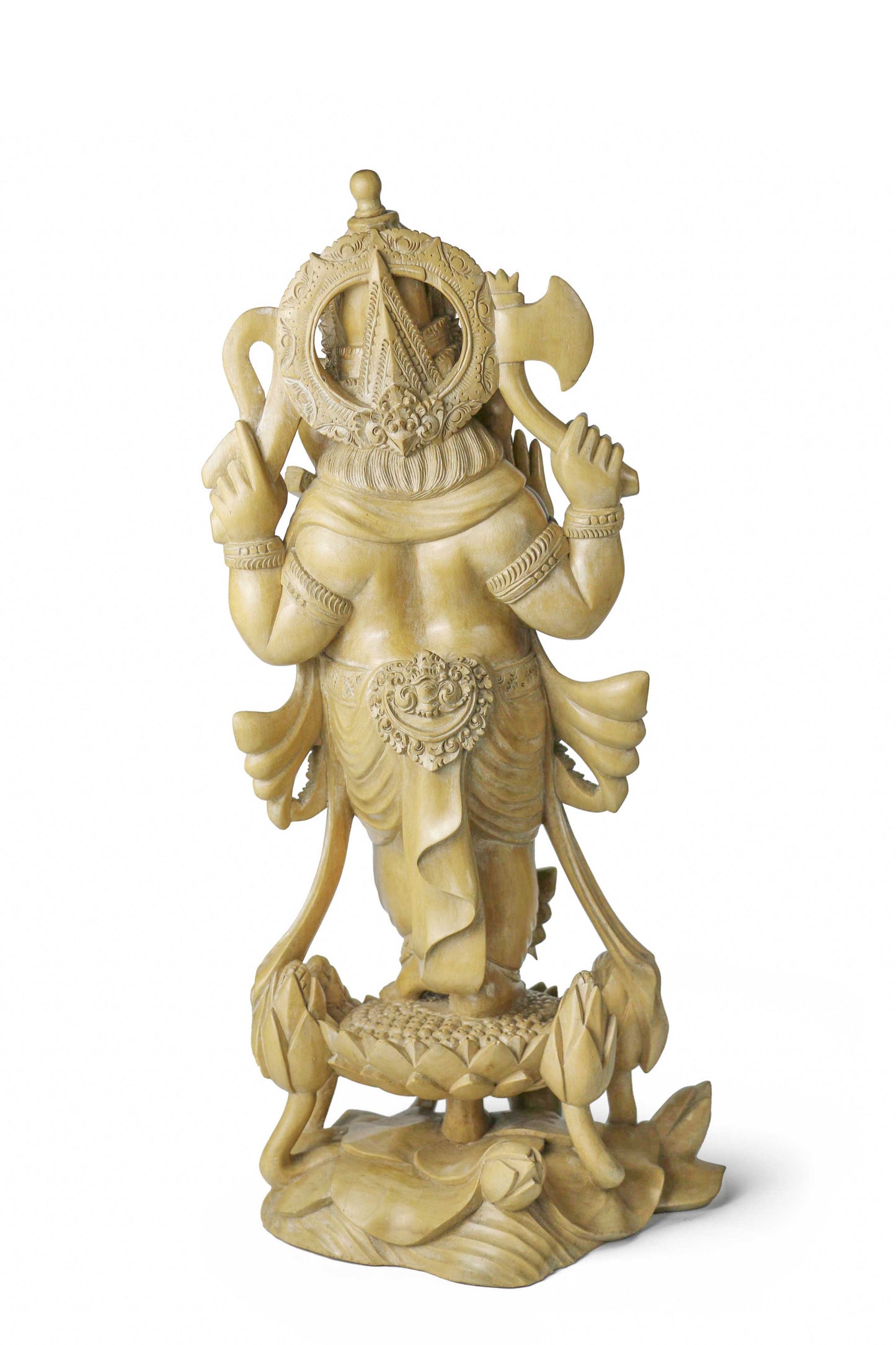 Standing Ganesha with Lotus & Mouse