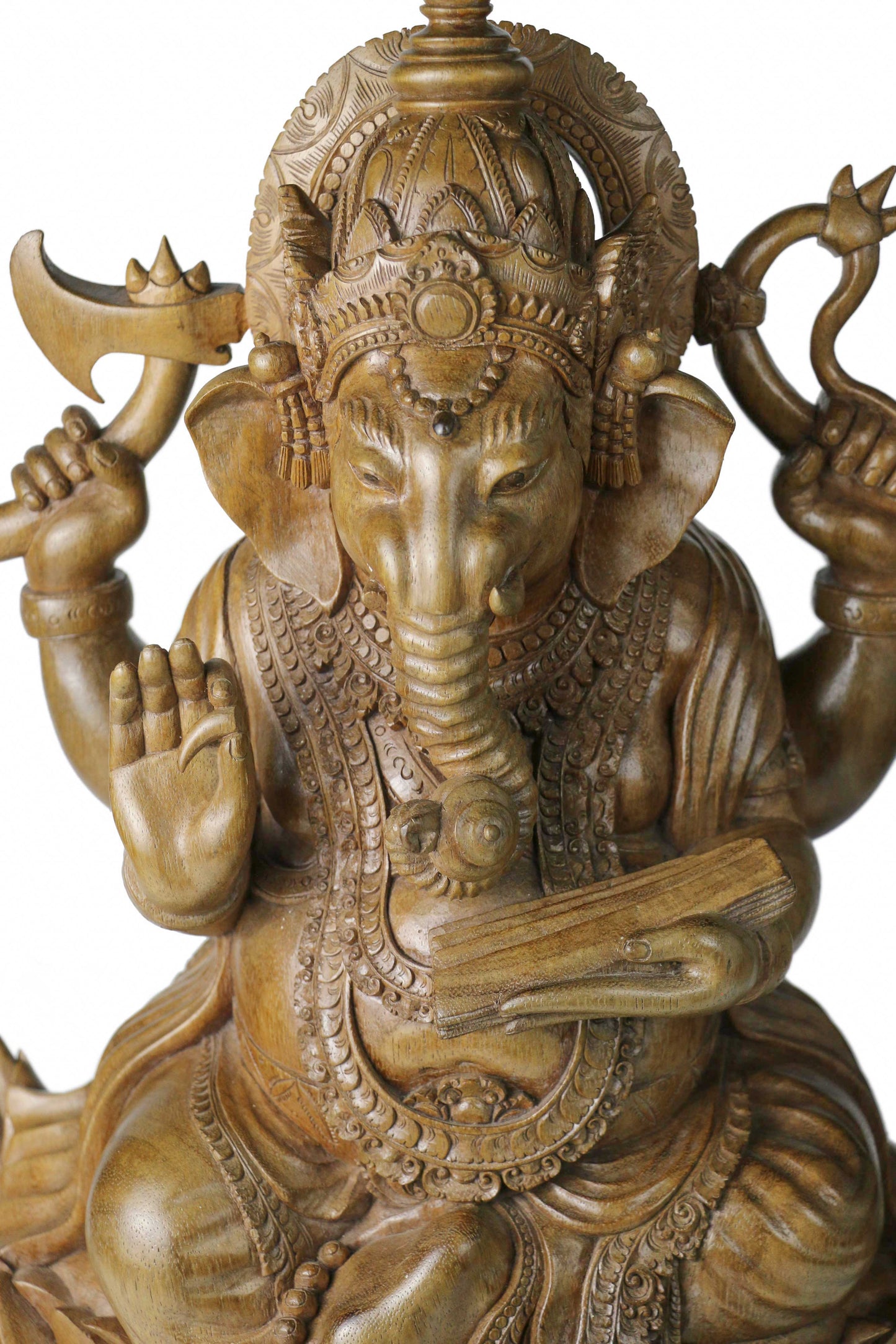 Ganesha Sitting on Lotus with Mouse